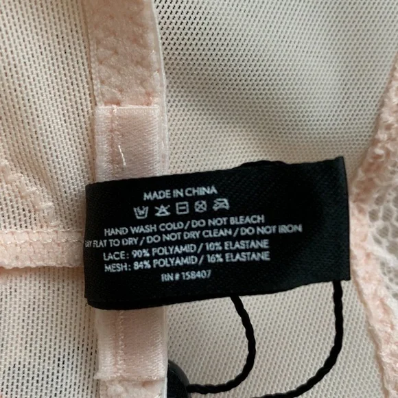 NWT New pinsy Smoothing Lace Shapesuit Whisper Pink XL - Picture 5 of 8